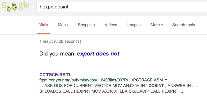 Googlewhack